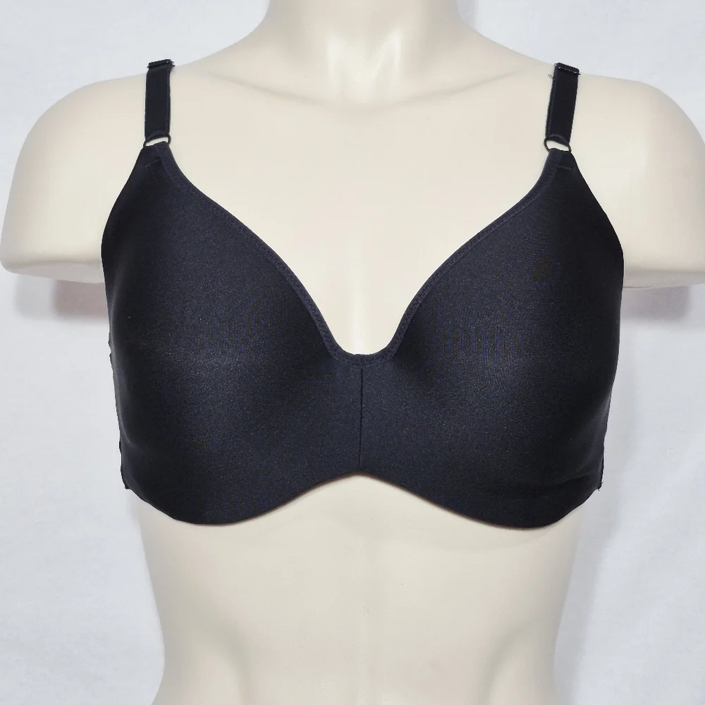 36C Hanes MHG606 Invisible Look Convertible‎ Underwire Bra Black